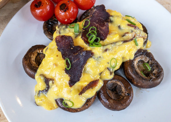 Creamy Resort Style Eggs w/ Shredded Biltong Recipe