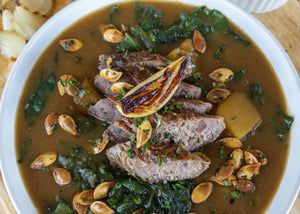 Fall Harvest Squash Soup with Boerewors
