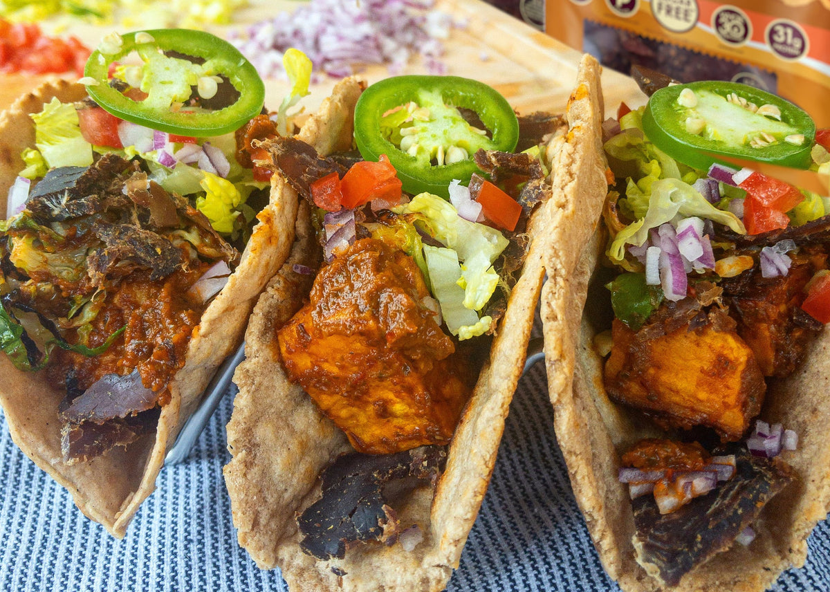 Spicy Biltong Cassava Flour Tacos (Whole30, Paleo)