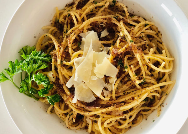 Angel Hair Chickpea Pasta with Shredded Biltong