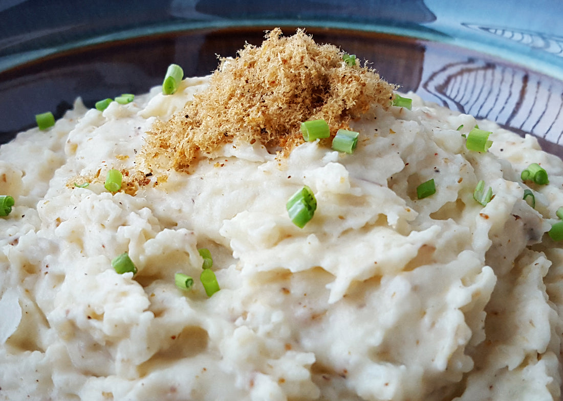 Mashed Potatoes with Grated Biltong