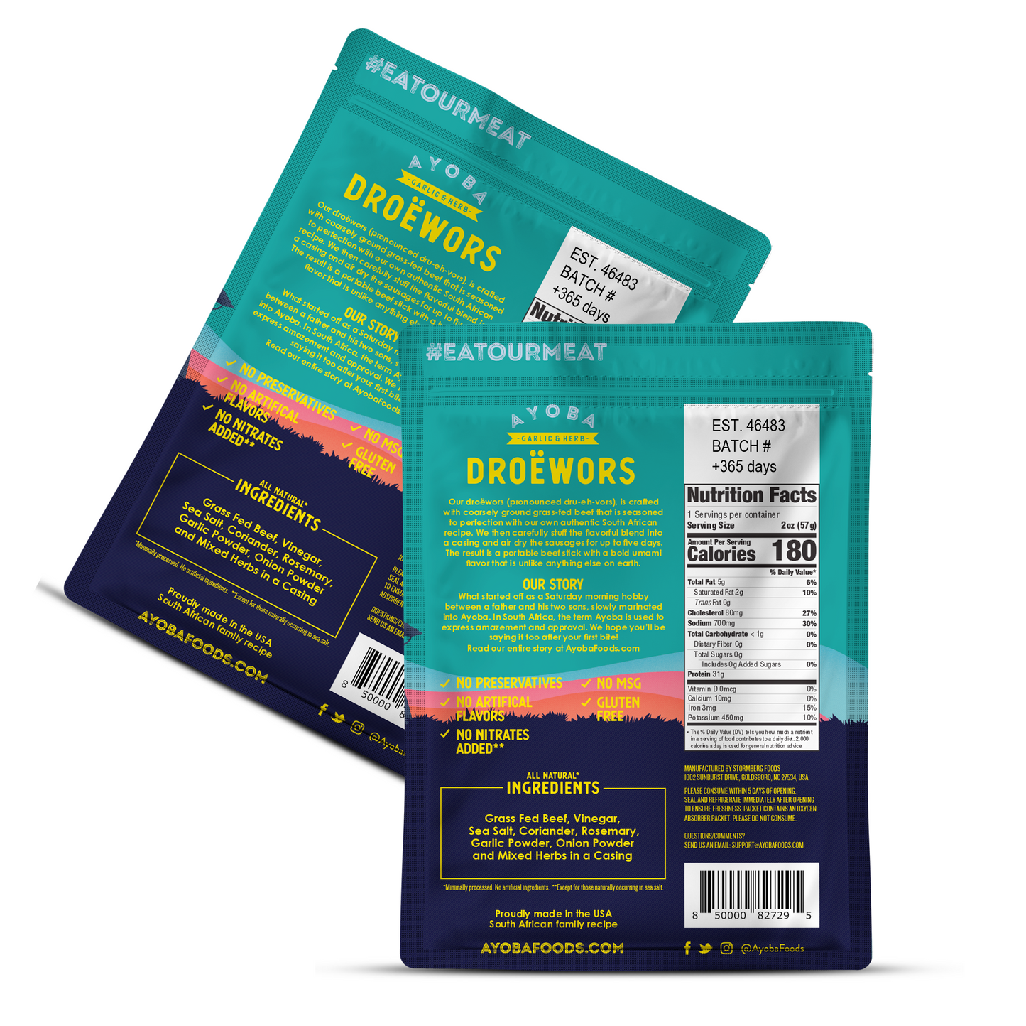 Garlic & Herb Droewors