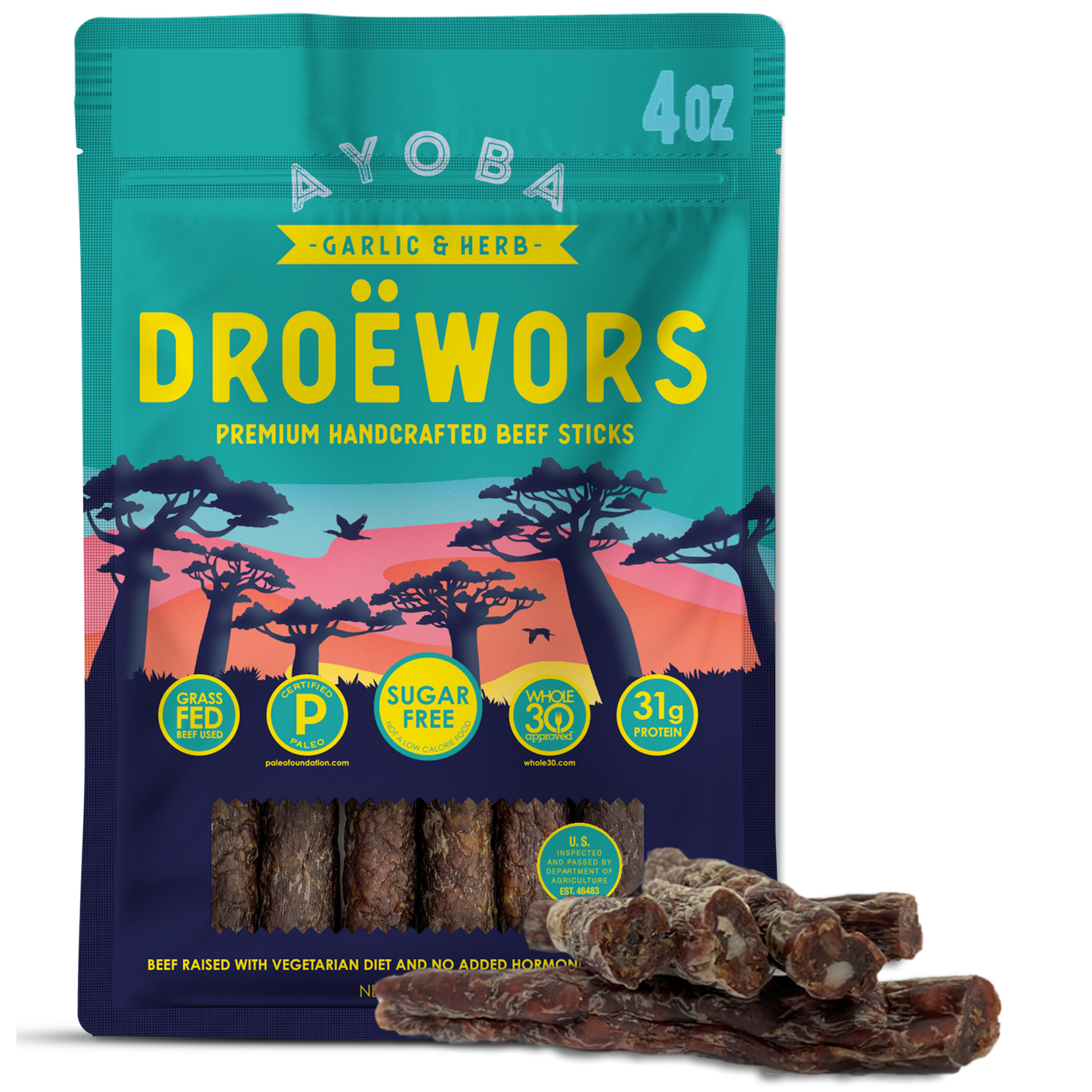 Garlic & Herb Droewors