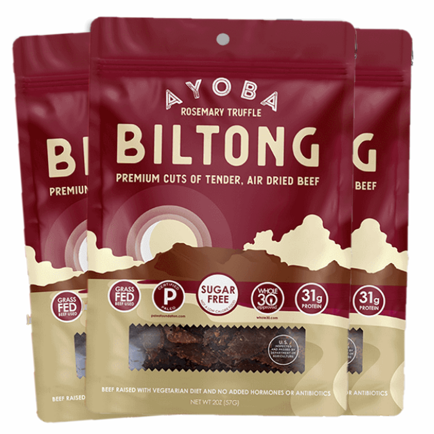 Grass Fed Biltong 4oz (Pack of 3)