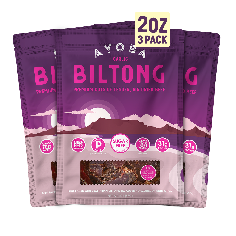 Grass Fed Biltong 3 Pack (2oz Each)