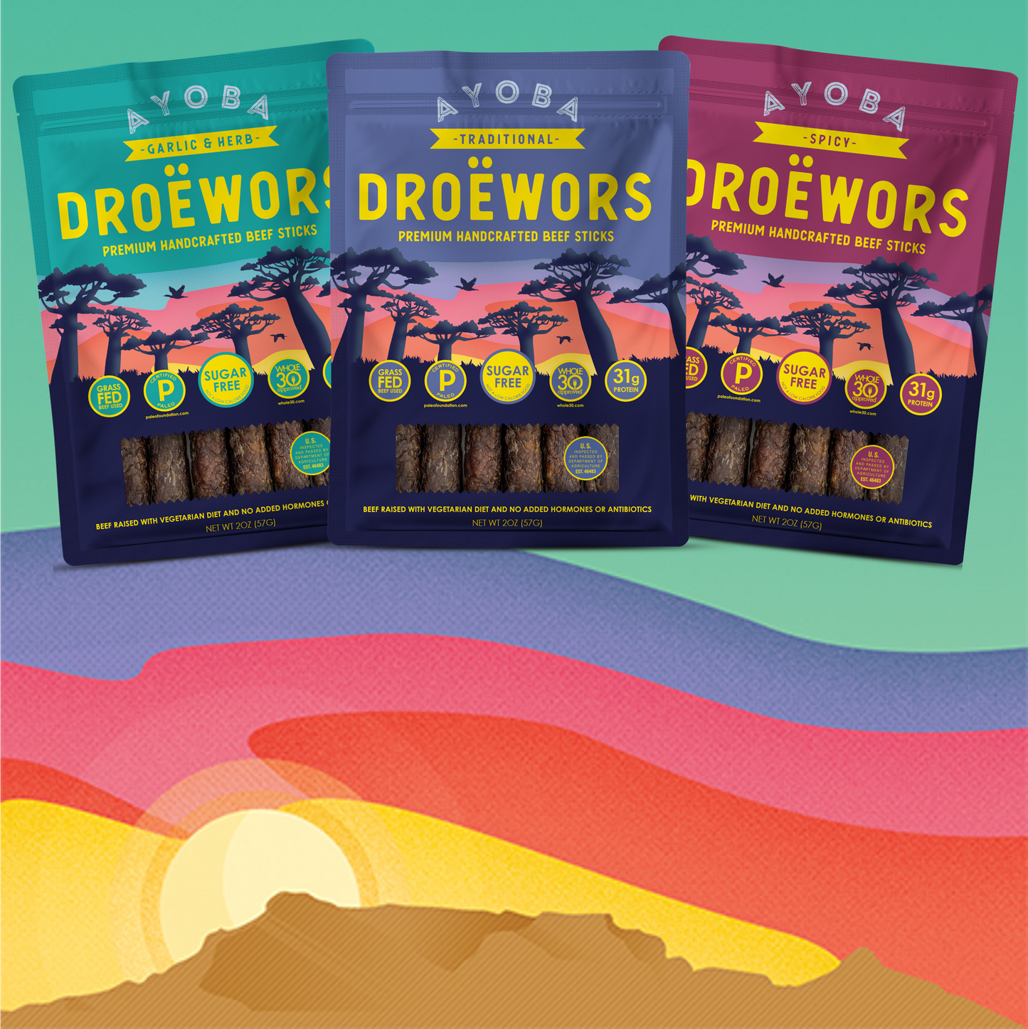 Droewors Meat Snack Cases of 8