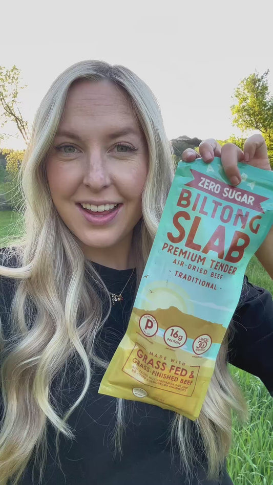 Whole Biltong Slab Traditional or Spicy 8 oz
