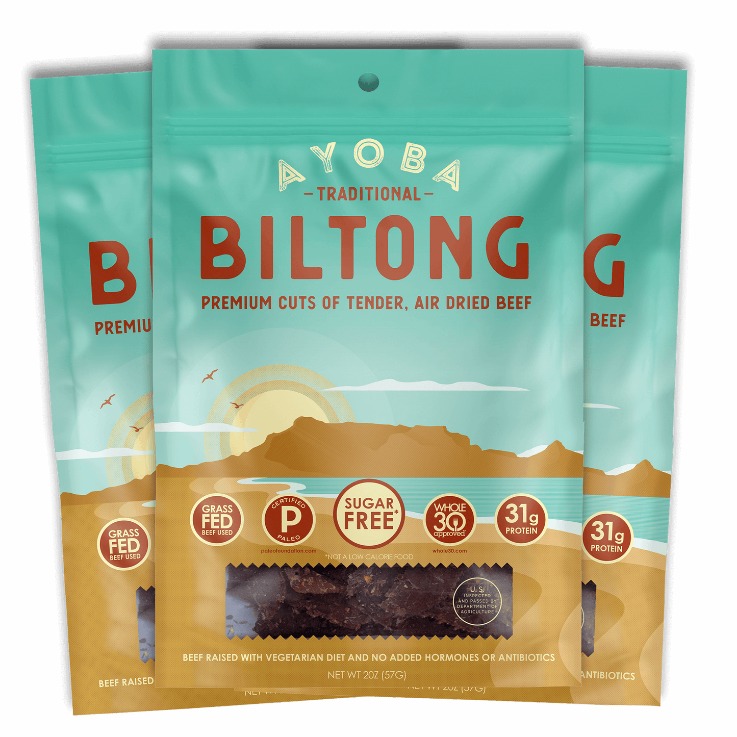 Grass Fed Biltong 4oz (Pack of 3)