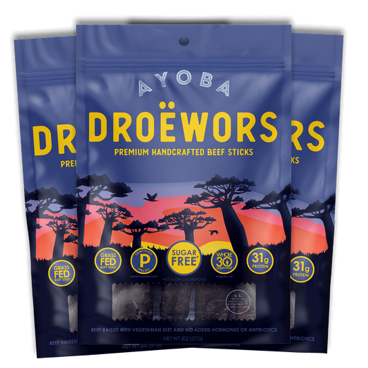 Grass Fed Air-Dried Sticks 4oz (Pack of 3)